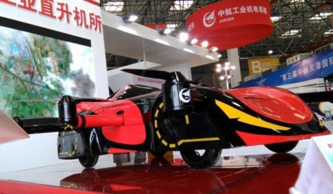 Китай представил летающий робомобиль «Быстрая газель» 