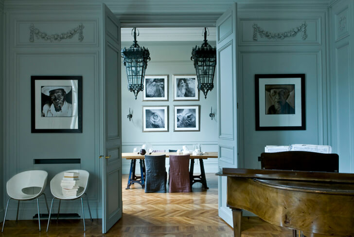 Романтичная эклектика в Париже — невероятно интересная квартира