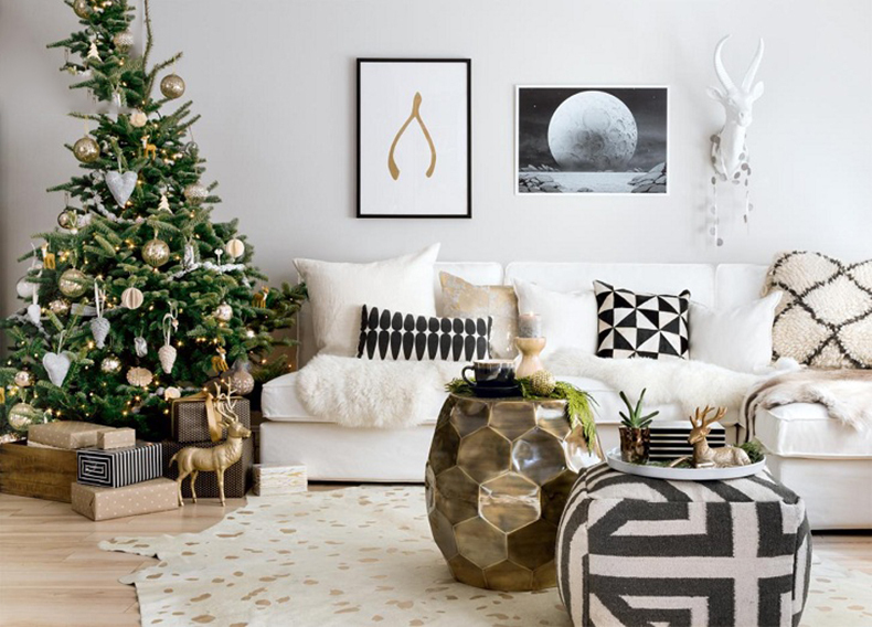 Уютный рождественский декор в скандинавском стиле