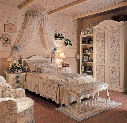 Интерьер спальни в стиле прованс