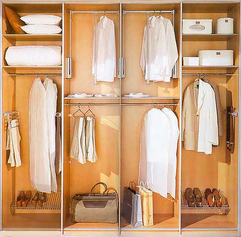 Открытый шкаф для одежды своими руками