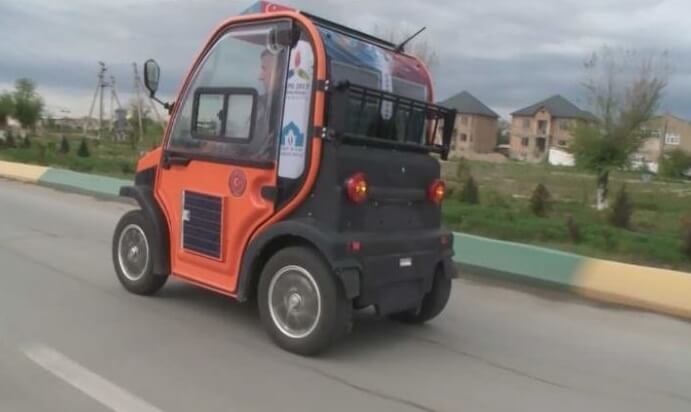 Казахские студенты разработали солнечные автомобили и бетономешалки