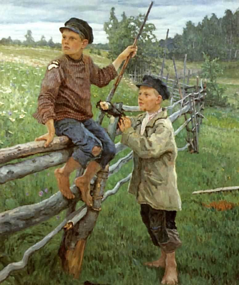 Что умел мальчик в русской деревне век назад