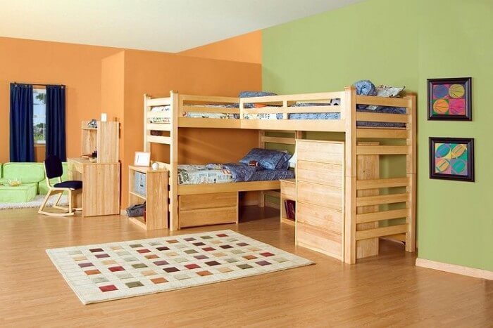 Как организовать комнату для двух детей