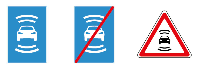 В России разработаны дорожные знаки для беспилотных автомобилей