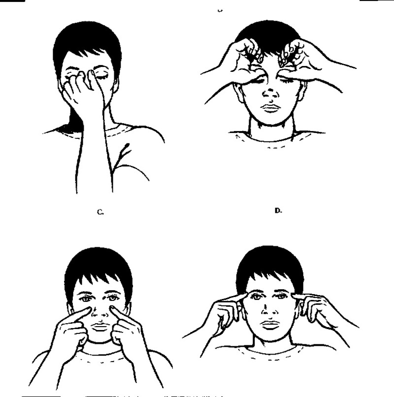 Простая и полезная техника массажа для снятия усталости глаз 