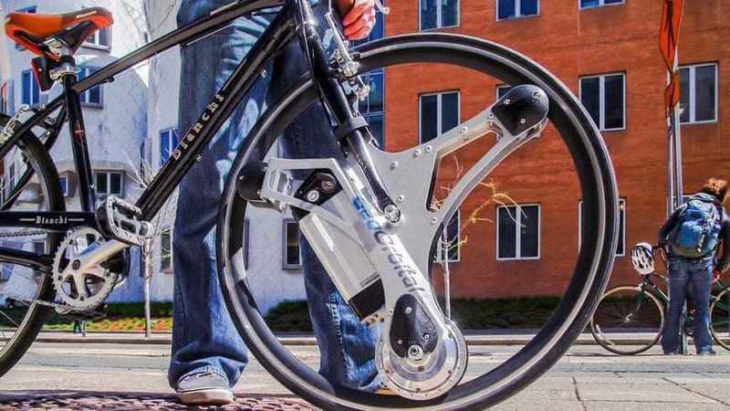 Swap-in wheel превращает любой велосипед в электрический за 60 секунд