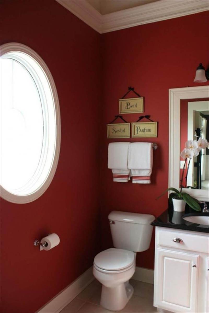 Благородный цвет марсала в интерьере ванной комнаты— идеи для вдохновения
