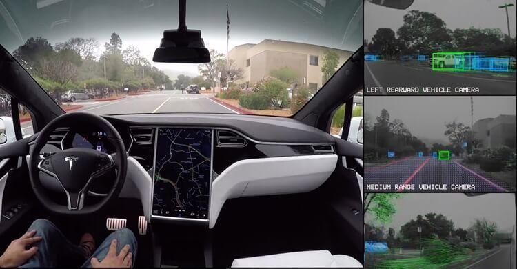 Окружающий мир глазами автопилота Tesla