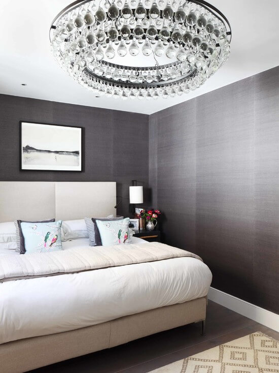 Изысканная спальня в серых тонах — вдохновляющие идеи