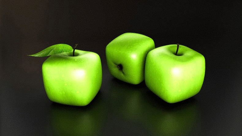 Нетривиальный способ почистить яблоки 