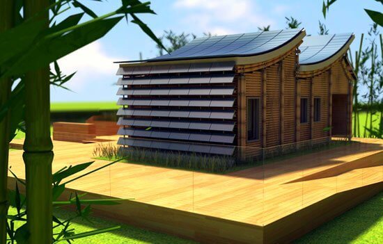 Эко-дом: бамбуковый сруб