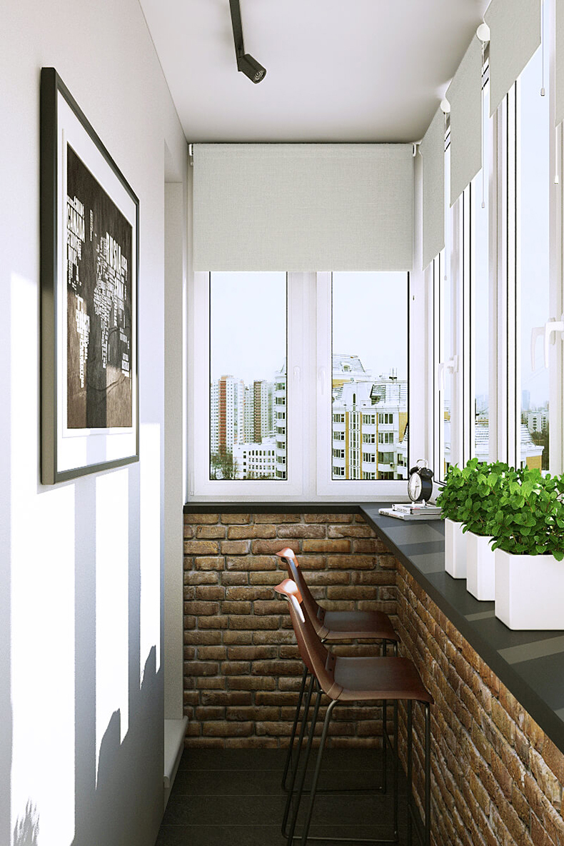 Дизайн-проект квартиры с элементами лофта