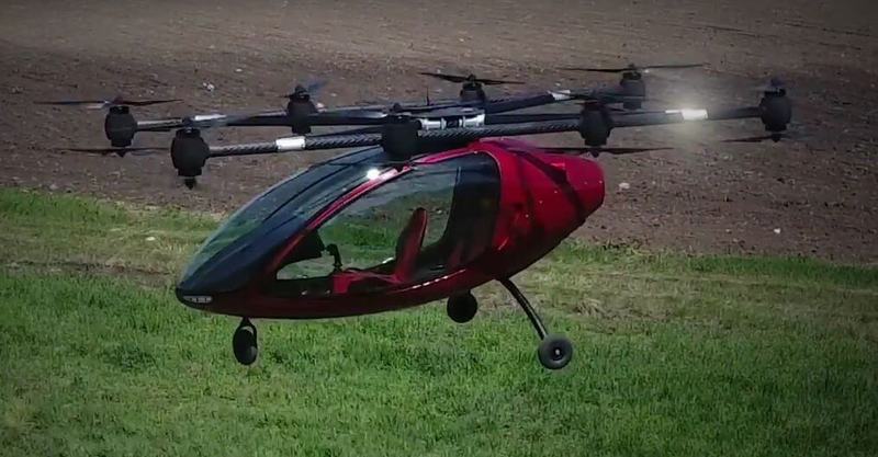 Двухместное летающее такси Passenger Drone тестируют в Европе