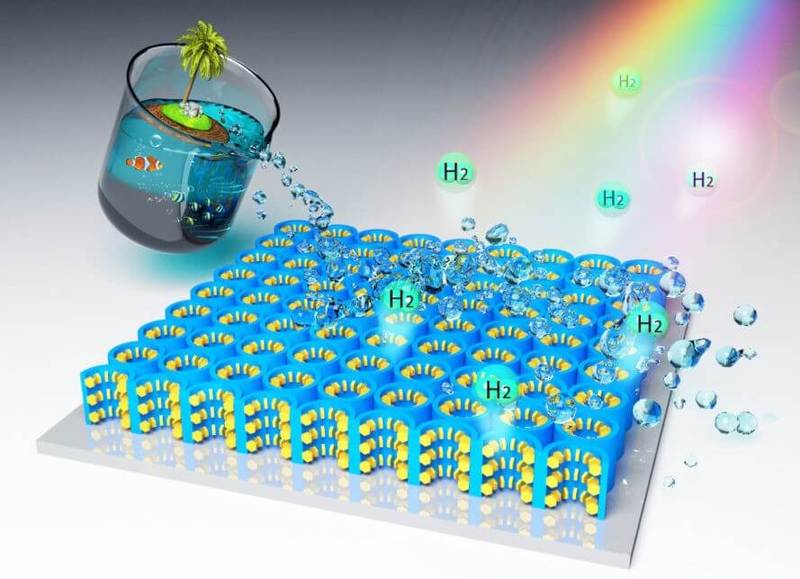 Новый наноматериал извлекает водород из морской воды