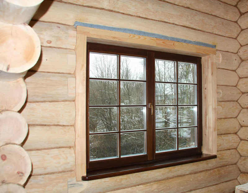 Облицовка окон снаружи деревянного дома