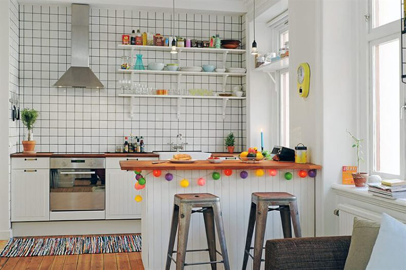 Планировка кухни: интересные варианты дизайна мебели для маленькой кухни