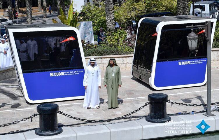 Дубай впервые протестировал беспилотные пассажирские капсулы Next Future Transportation