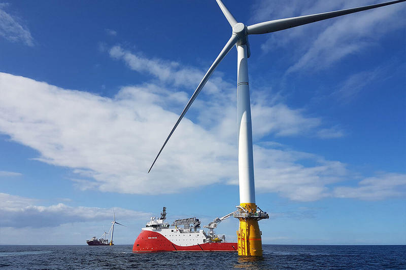 Первые в мире плавучие морские ветряные турбины работают лучше, чем ожидалось