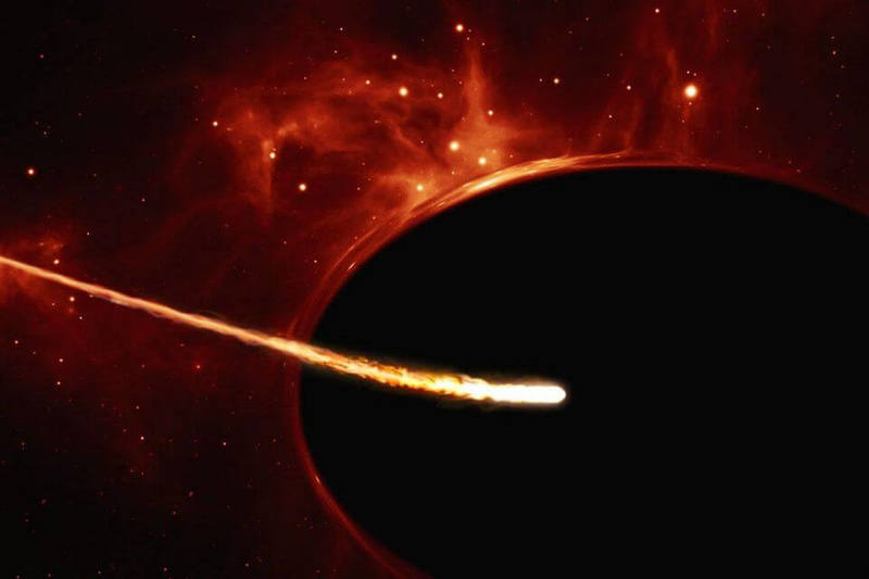 Может ли материя убежать из-за горизонта событий во время слияния чёрных дыр?