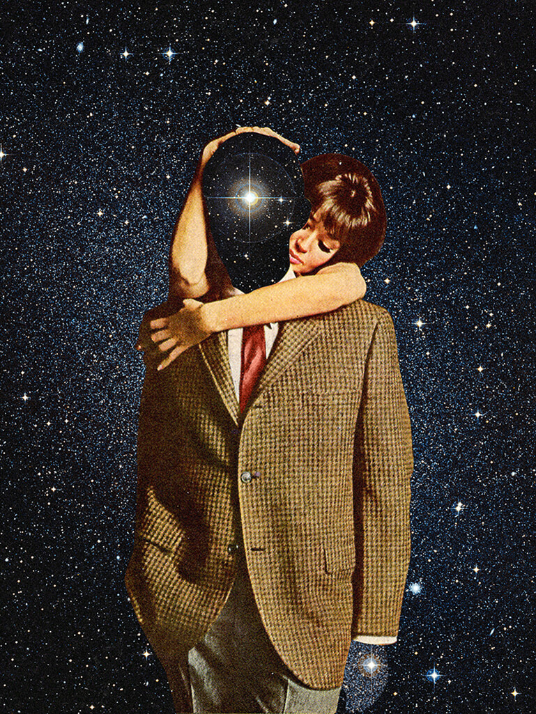 Мужчина и женщина космос