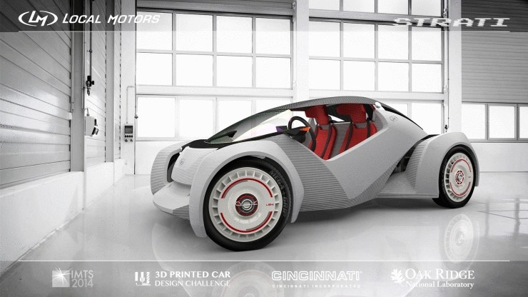  Представлен первый в мире автомобиль, напечатанный на 3D-принтере