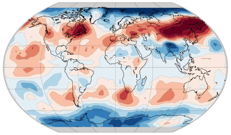Климатологи показали, как человечество влияет на сезонные колебания температуры атмосферы