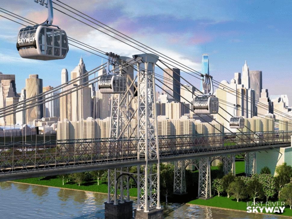 В Нью-Йорке построят сеть высокоскоростных гондол