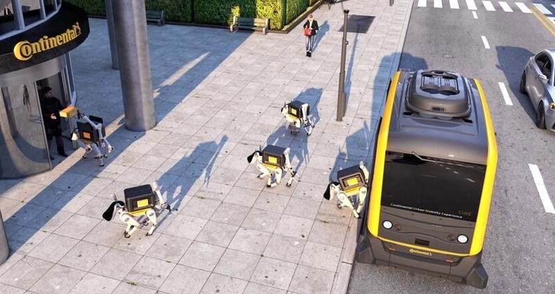  Роботы-собаки и автономные шаттлы Continental решат проблему «последней мили»