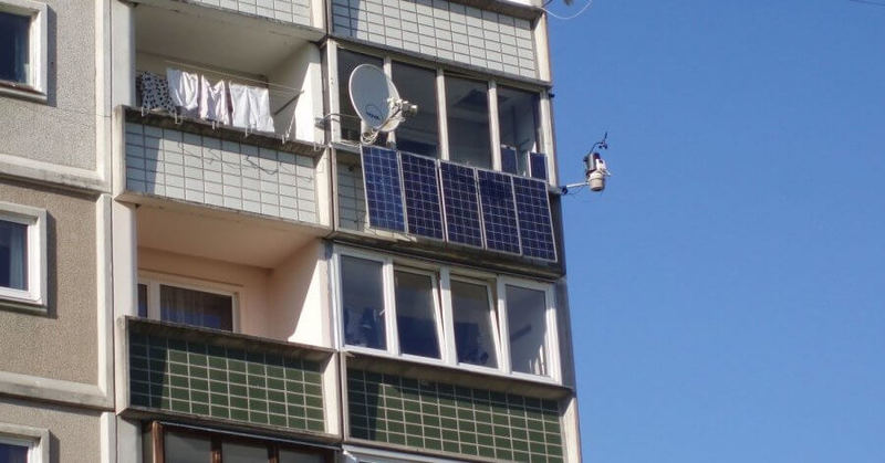 Солнечные панели на балконе и лоджии