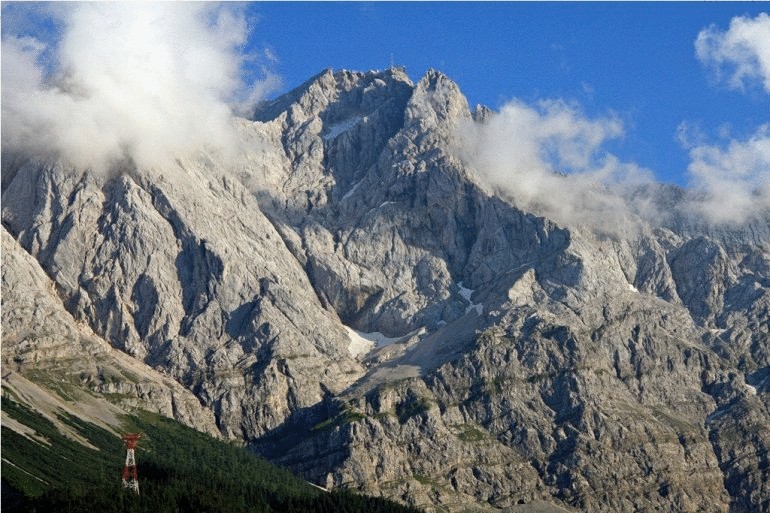 Гора Цугшпитце - самый высокий пик Германии