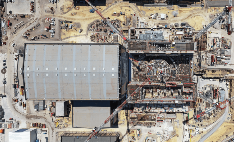 Завершено строительство здания самого большого в мире термоядерного реактора