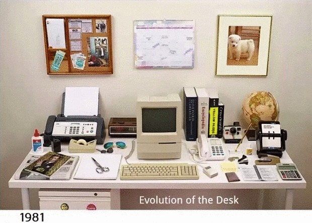 Как изменился рабочий стол за 34 года + видео