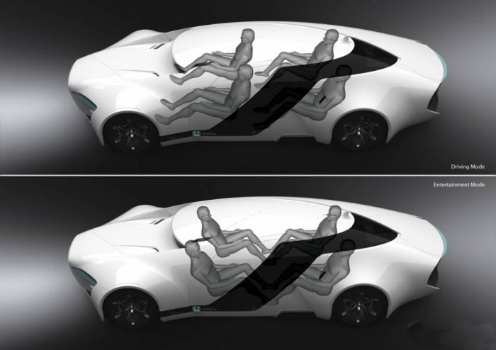 Роскошный седан будущего от Honda, созданный по мотивам дирижаблей