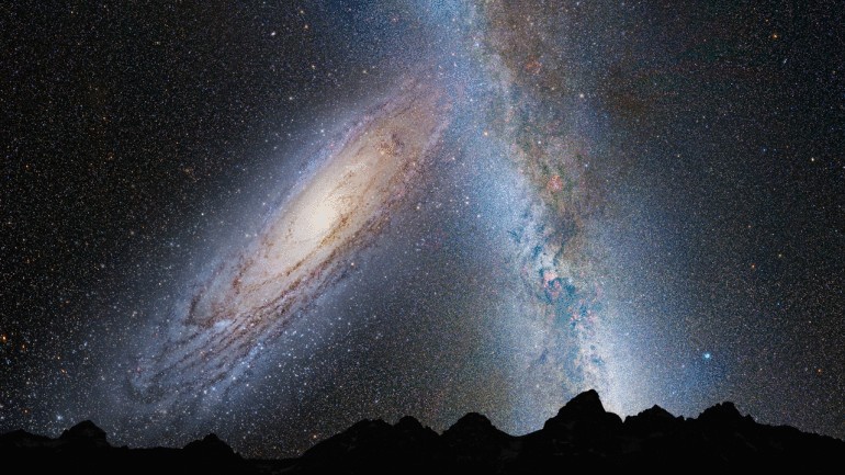 Космический телескоп «Хаббл» заснял столкновение двух галактик